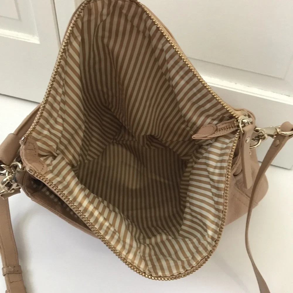 KATE SPADE Cobble Stone Little Minka Cream Shoulder Bag